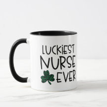 Personalized St. Patty's Day "Luckiest Nurse" Gift