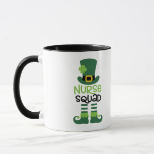 Personalized St. Patty's Day Nurse Squad Gift Mug