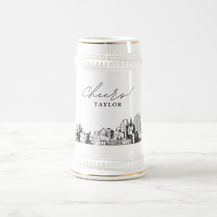 Personalized St. Paul Gift Skyline Beer Stein
