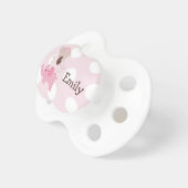 Personalized "Stacked Elephants on Dots" Pacifier (Front Right)