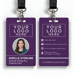Personalized Staff Photo Work Badge