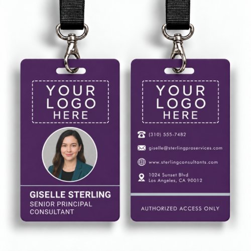 Personalized Staff Photo Work Badge