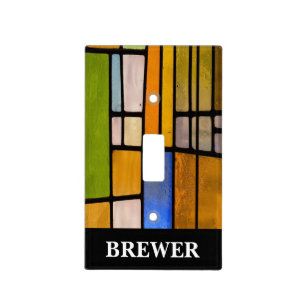 Personalized Stained Glass Light Switch Cover