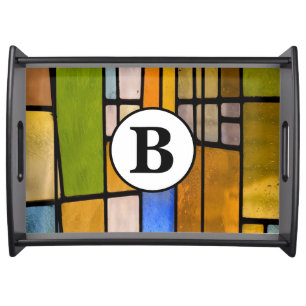 Personalized Stained Glass Serving Tray
