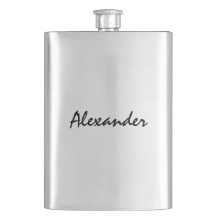 Personalized stainless steel drink flask for men