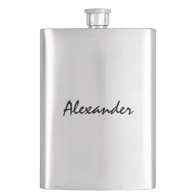 Personalized stainless steel drink flask for men (Front)