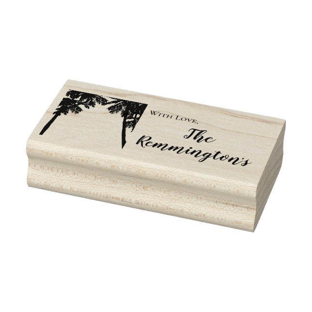 Personalized Stamp Beach Sunset Palm Tree String L (Stamp)