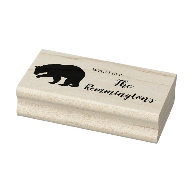 Personalized Stamp Black Bear (Stamp)