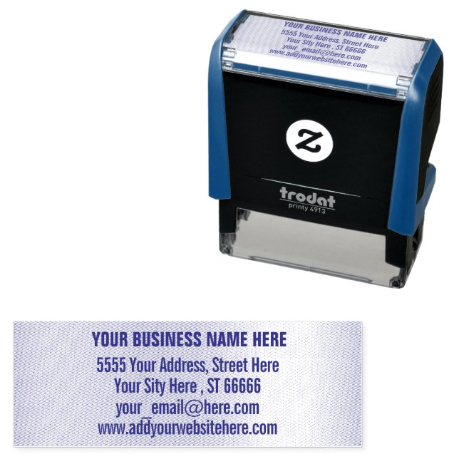 Personalized Stamp Name Address E-mail Website (In Situ)