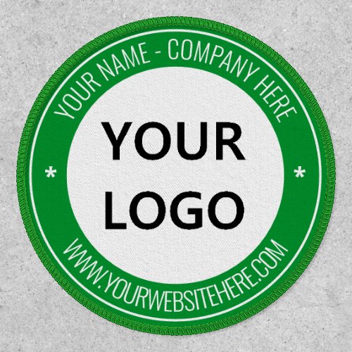 Personalized Stamp Patch _ Your Logo Name Website