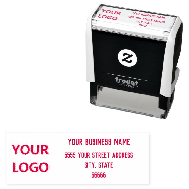 Personalized Stamp with Custom Logo Address Name (In Situ)