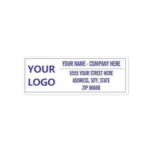 Personalized Stamp with Your Logo Name Address (Design)