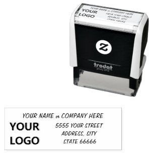 Personalized Stamp Your Address Name Logo or Photo