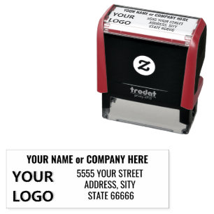Personalized Stamp Your Name Address Logo
