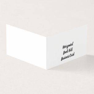 Personalized Standard Matte Folded Business Card