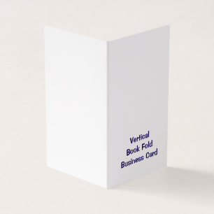 Personalized Standard Semi-Gloss Folded Business Card