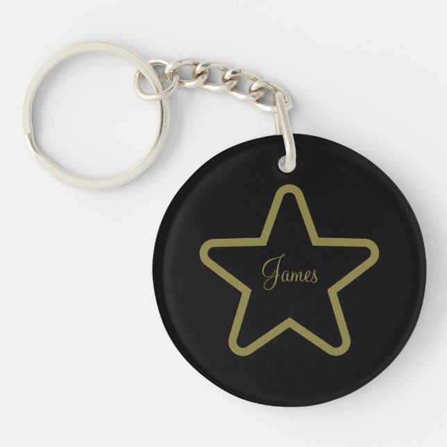 Personalized Star Keychain (Front)