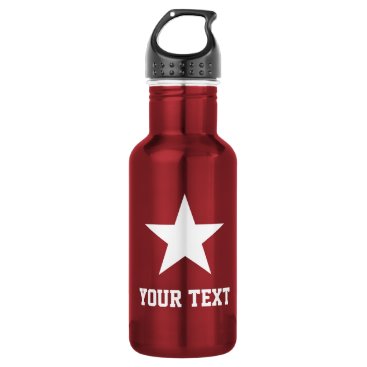 Personalized star logo sports water bottle gift