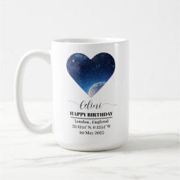Personalized Star Map Card: Celebrate Your Special Coffee Mug