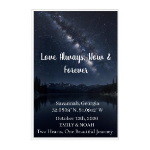 Personalized Star Map Couple Wall Art