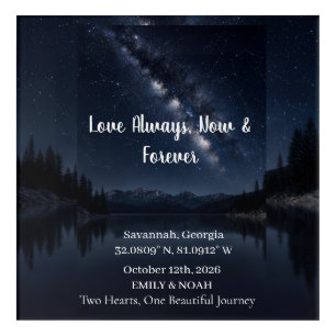 Personalized Star Map Couple Wall Art
