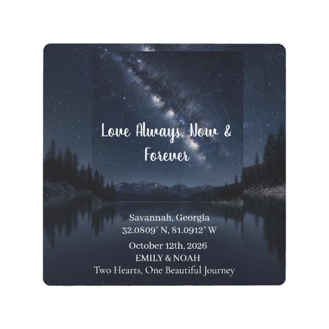 Personalized Star Map Couple Wall Art (Front)