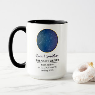 Personalized Star Map Mug: The Night We Met  Mug