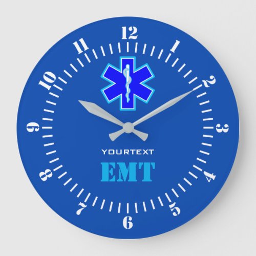 Personalized Star of Life Paramedic Services on a Large Clock