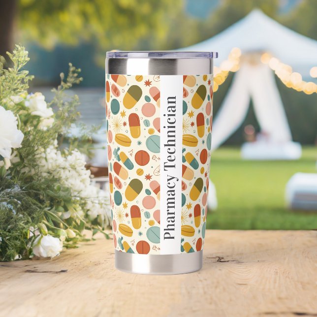 Personalized Star Pharmacy CPhT Travel Mug Insulated Tumbler (Wedding)