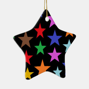 Personalized Star Shaped Christmas Ceramic Ornamen Ceramic Ornament