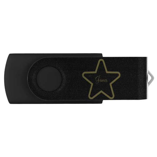 Personalized Star USB Flash Drive  (Front)