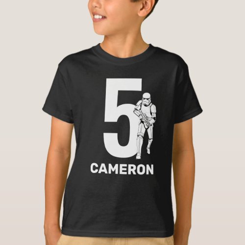 Personalized Star Wars Stormtrooper Birthday T_Shirt