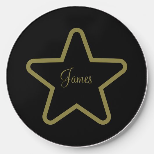 Personalized Star Wireless Charger (Front)