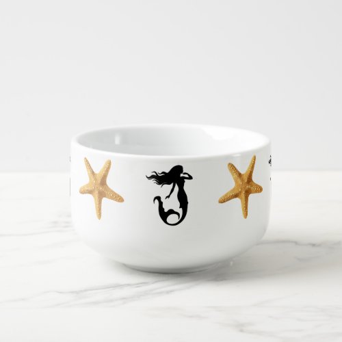 Personalized Starfish  Mermaid Soup Mug