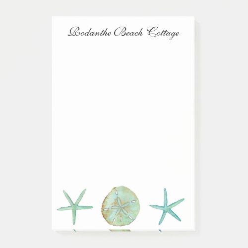 Personalized Starfish watercolor Notepad