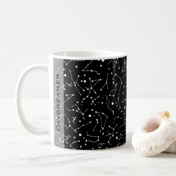 Personalized Starry Constellations Black And White Coffee Mug by FalconsEye at Zazzle