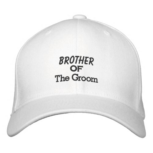 Personalized Stars Brother of the Groom Embroidery Embroidered Baseball Cap