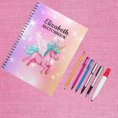 Personalized stars Sketchbook Notebook