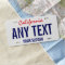 personalized state license plate - California - 