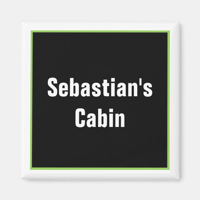 Personalized Stateroom Door Marker Magnet (Front)
