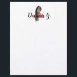 Personalized Stationery Black Girl Braids &Glasses<br><div class="desc">The latest addition to the collection</div>