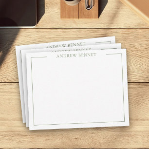 Personalized Stationery Classic Family Thank You Note Card