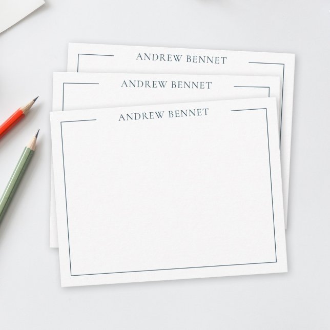 Personalized Stationery Classic Family Thank You Note Card (Creator Uploaded)