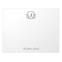 Personalized Stationery Monogram Crest Large