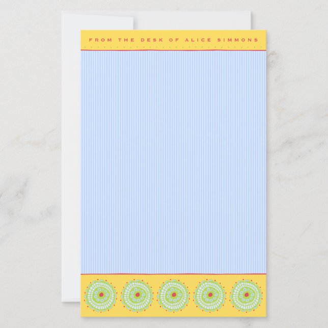 Personalized Stationery Template (Front)