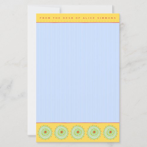 Personalized Stationery Template