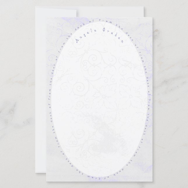 Personalized Stationery Template  (Front)