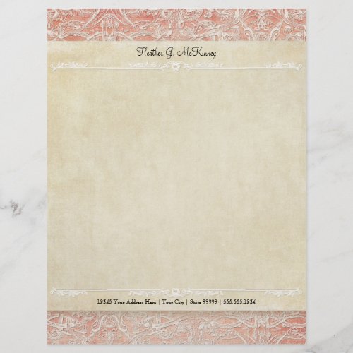 Personalized Stationery Vintage French Regency Flyer