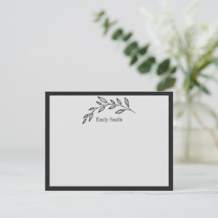 Personalized Stationery Wild Meadow Flat Card