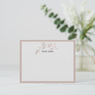 Personalized Stationery Wild Meadow Flat Card